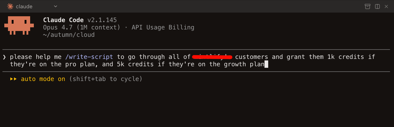 Internal scripting framework in action